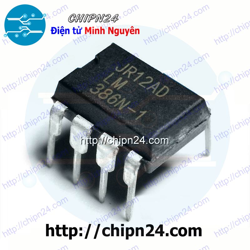 [4 con] (DIP) IC LM386 DIP-8 (LM386N 386)