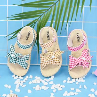 Dép sandal thắt nơ xinh xắn cho bé gái