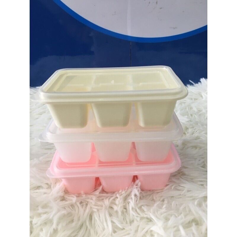 Khay đá nắp đậy 6 viên