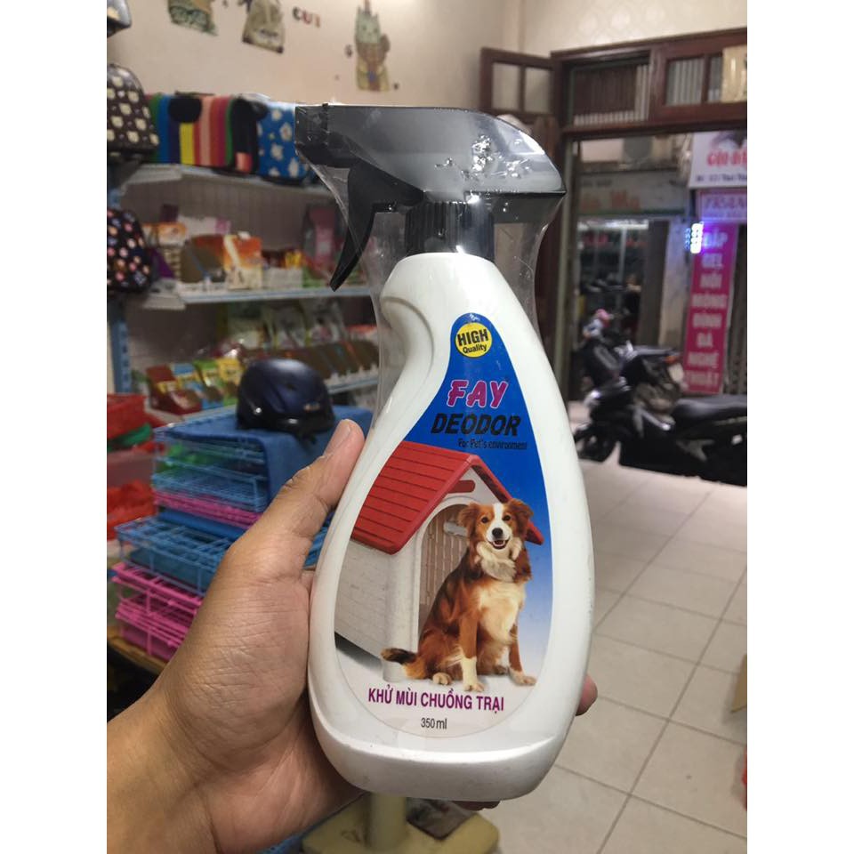 Fay Deodor 350ml Xịt khử mùi và vệ sinh chuồng trại cho chó mèo cưng - Hương xịt khử mùi chó mèo - Long Vũ Pet Food