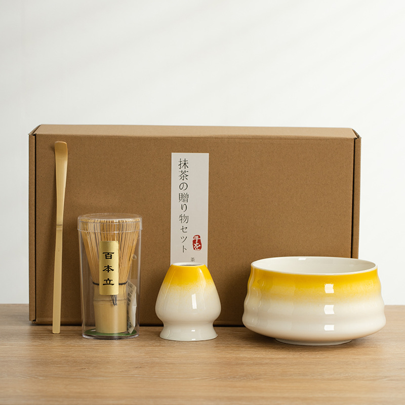Bộ dụng cụ 04 món pha trà matcha nhật bản