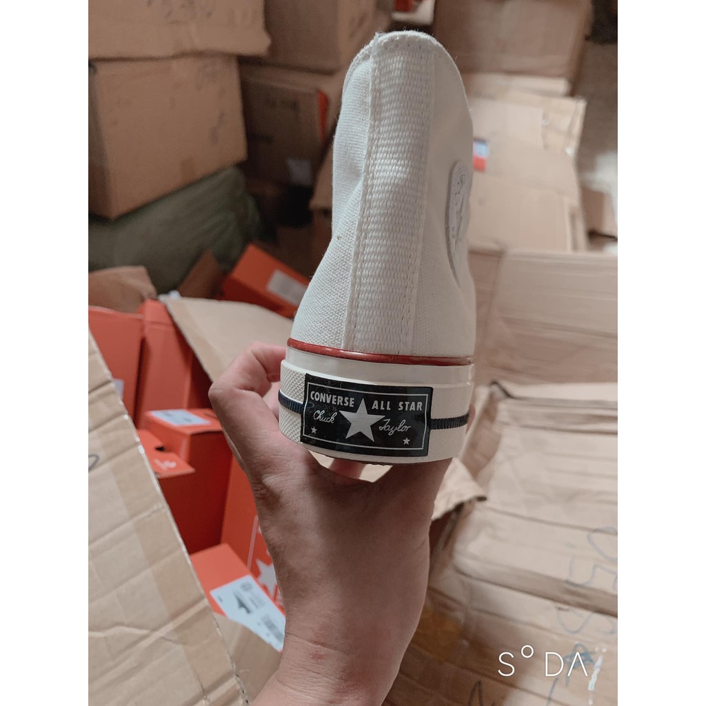 [SALE SỐC + FULLBOX] Giày Converse 1970s Trắng Cổ Cao