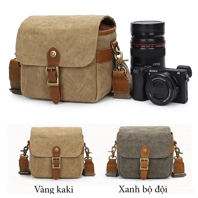 [HCM]Túi máy ảnh cao cấp vải canvas K67