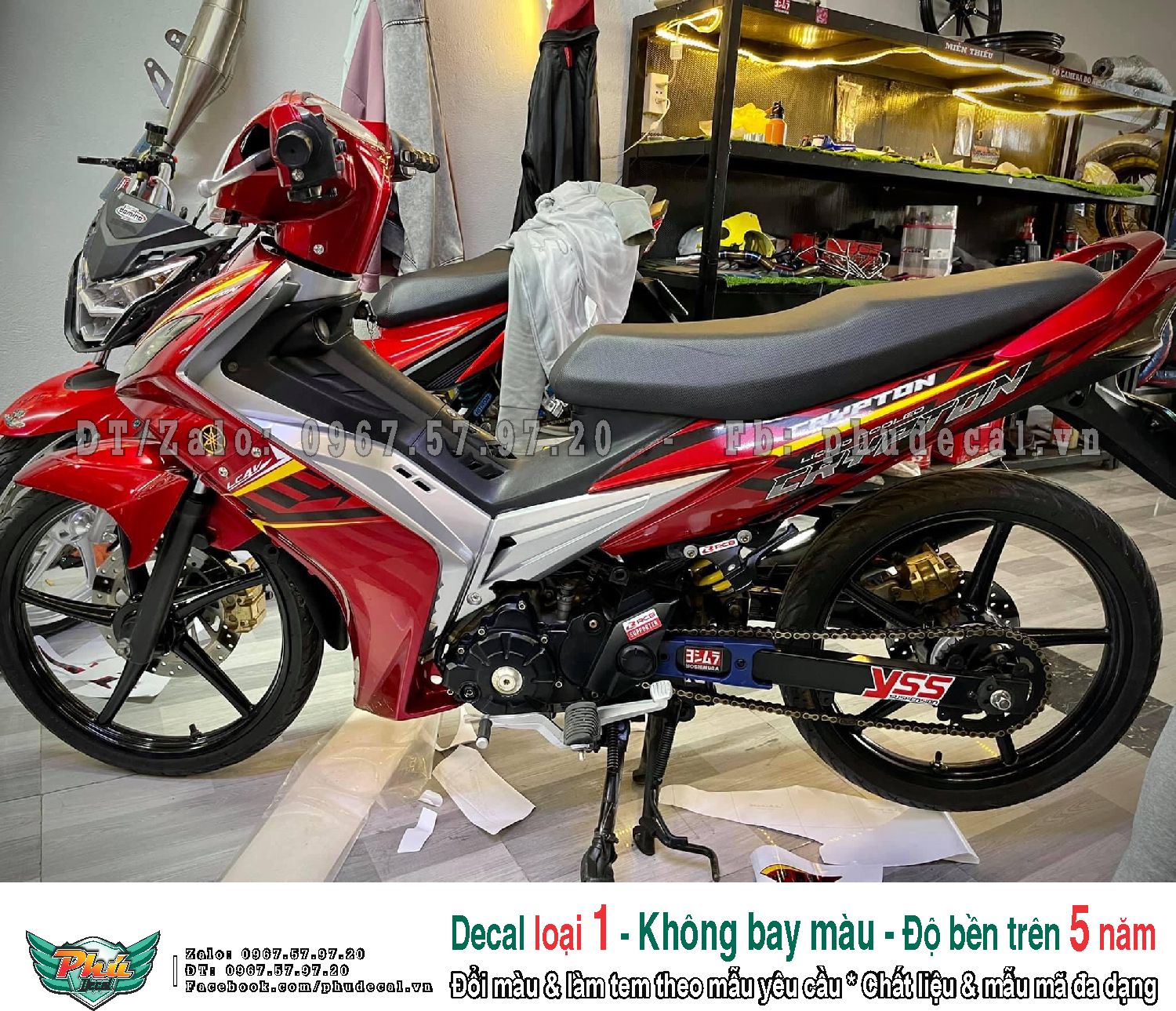 Tem rời ex 2006-2010 đỏ crypton