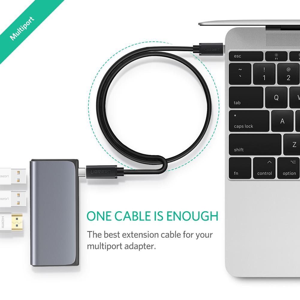 (0.5m) Cáp USB Type C nối dài chuẩn 3.0 - Ugreen 40574