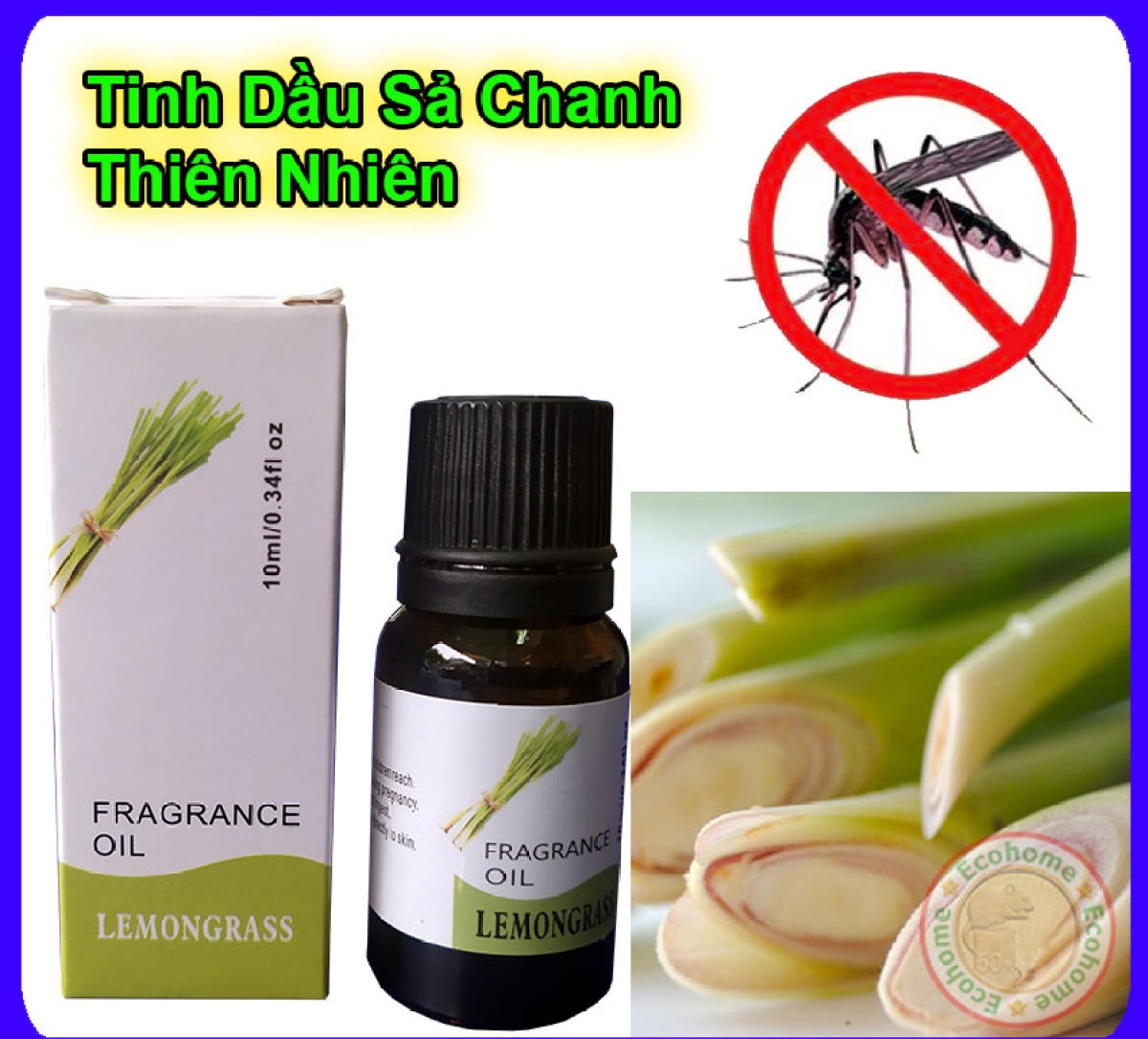 Tinh dầu hương sả chanh 10ml xông phòng thơm ngát