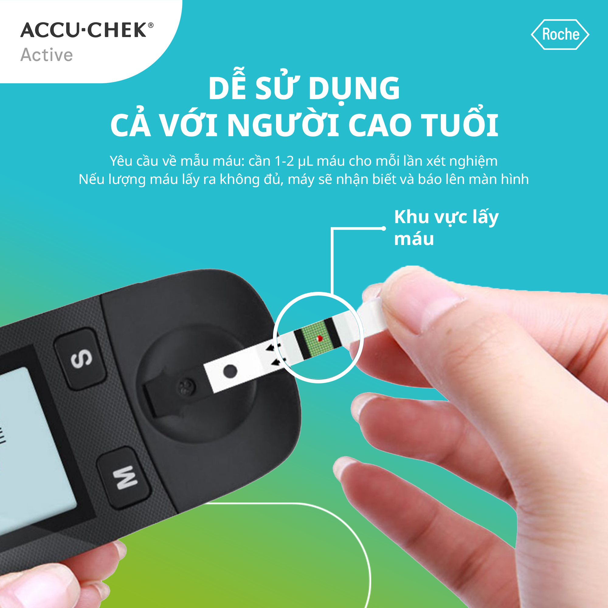 Máy Đo Đường Huyết ACCU-CHEK® Active Dùng Cho Cá Nhân