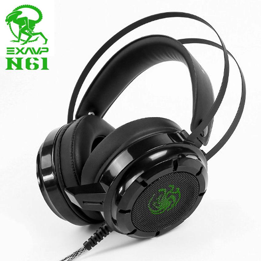 Tai nghe chuyên game EXAVP N61 đèn led đổi màu Full Box