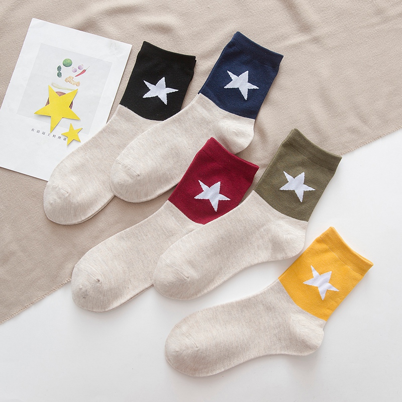 [ SET 5 ĐÔI ] Tất cổ dài cho nữ thổ cẩm P8W4