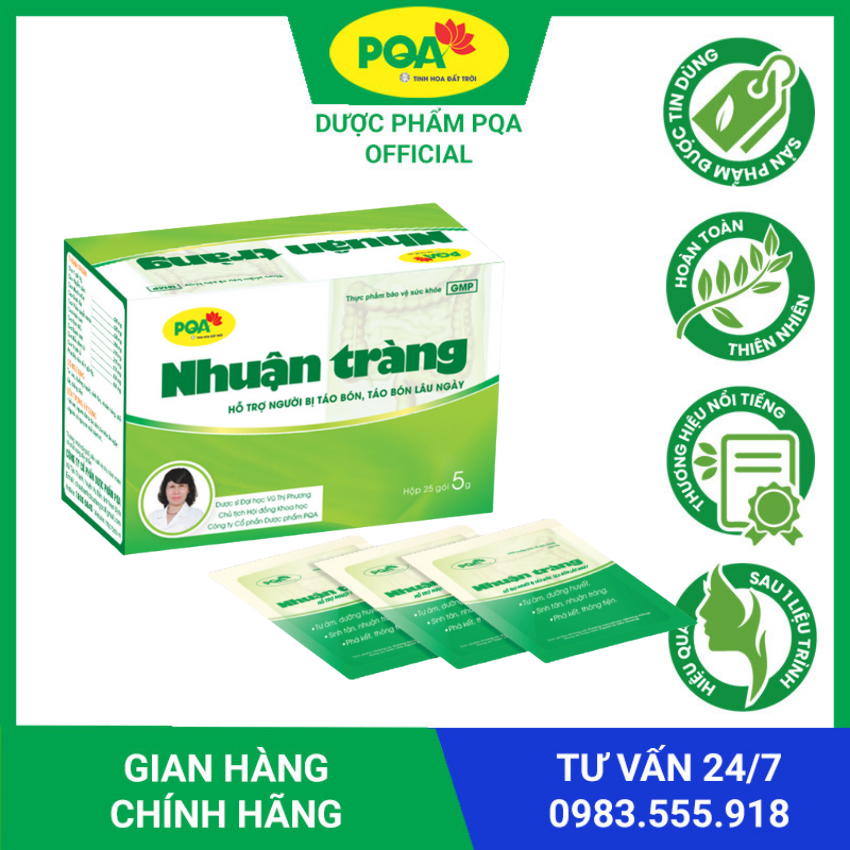 COMBO 2 hộp nhuận tràng cốm PQA - táo bón sau sinh, táo bón mãn tính, táo bón lâu ngày