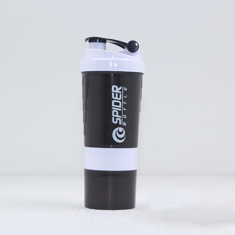 Bình nước Spider - bình nước tập gym 3 ngăn 650ml