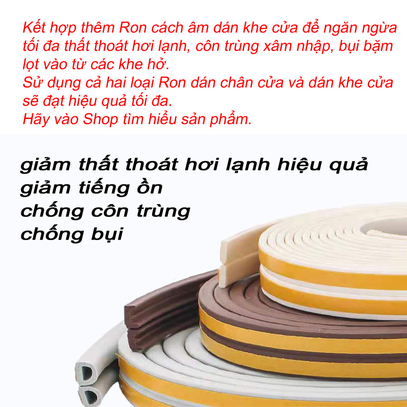 [HCM]Ron dán chân cửa chống bụi chống côn trùng (45mm x 1met)