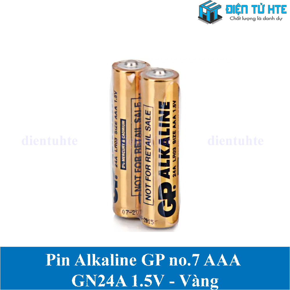 Pin AAA 1.5V No.7 GN24A LR03 Alkaline GP Vàng