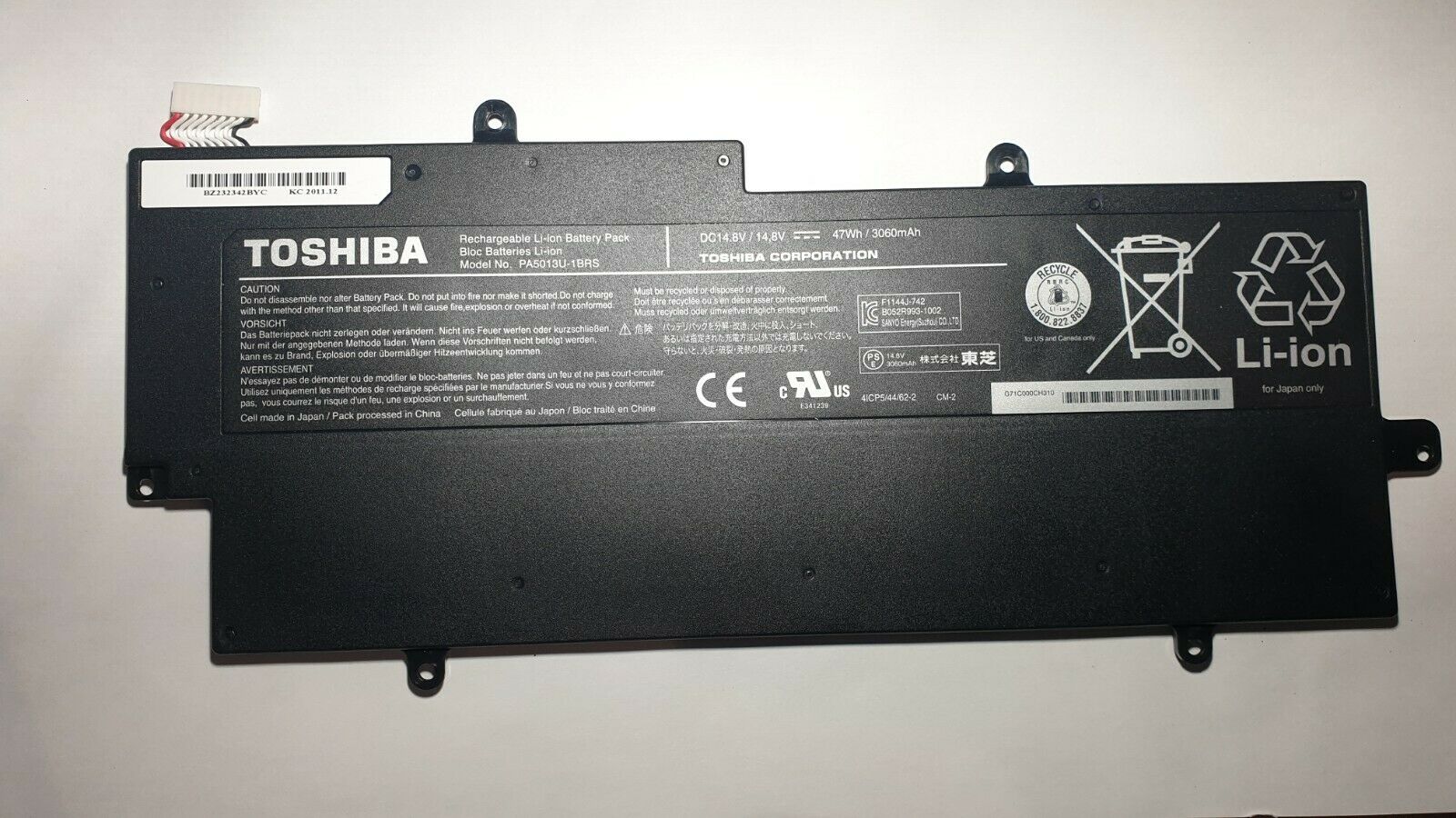 Pin Laptop Toshiba Portege Z830 Z835 Z930 Z935 PA5013U 47Wh Zin