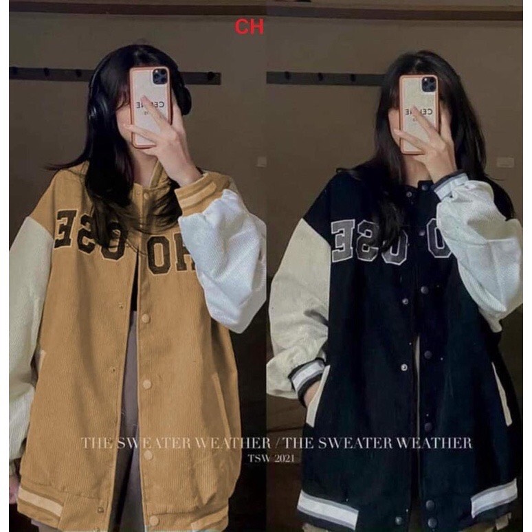 Áo khoác bomber nhung OSE CH12
