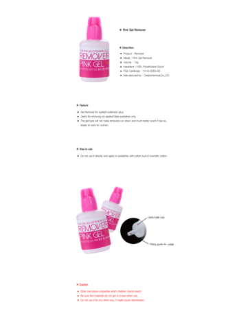 [HCM]Gel tháo mi xanh remover clear gel