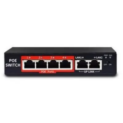 Switch poe 4 port +2 Uplink