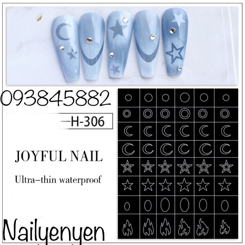 Sticker Nail Dặm Ombre