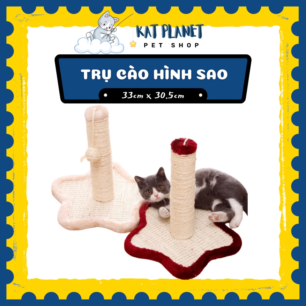 Trụ cào móng cho mèo hình sao, Đồ chơi cào móng đế hình sao cho mèo - Kat Planet Petshop