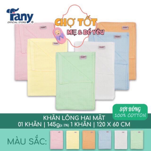Khăn tắm bé khăn quấn bé hai mặt cao cấp fanny