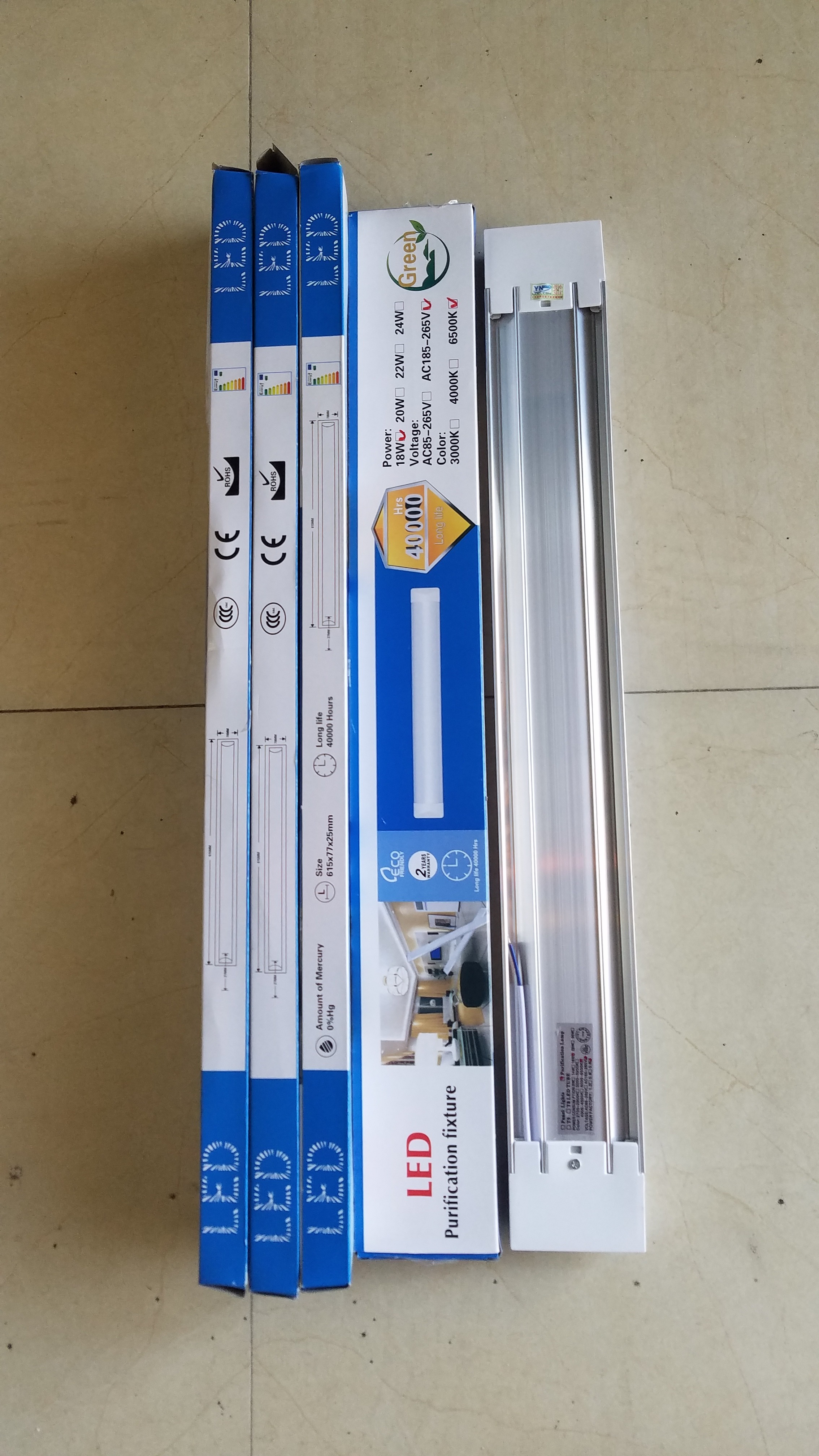 Combo 10 Đèn tuýp Led bán nguyệt 60cm