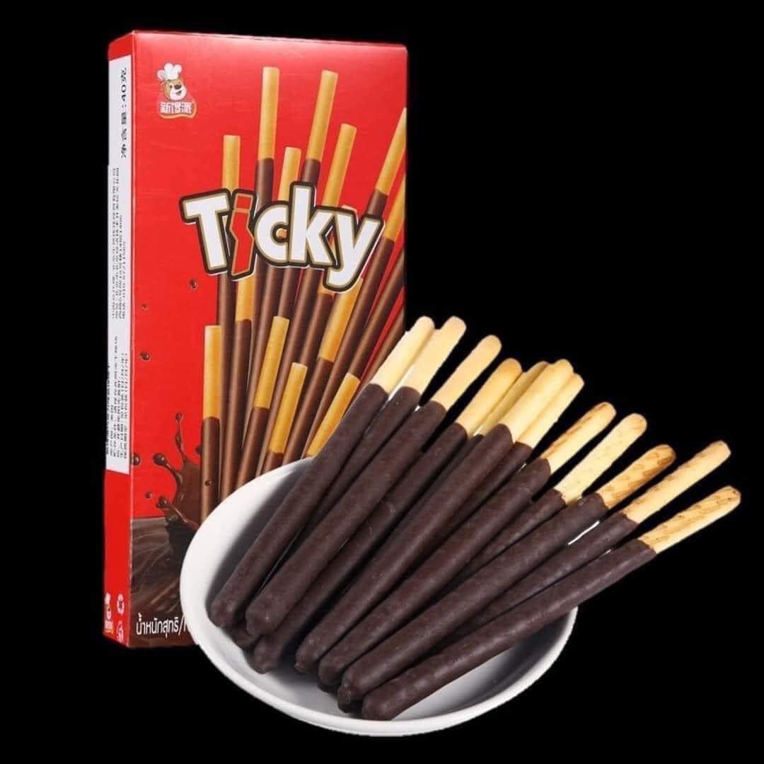 Bánh que Ticky Socola Sữa Thái Lan siêu ngon vị socola