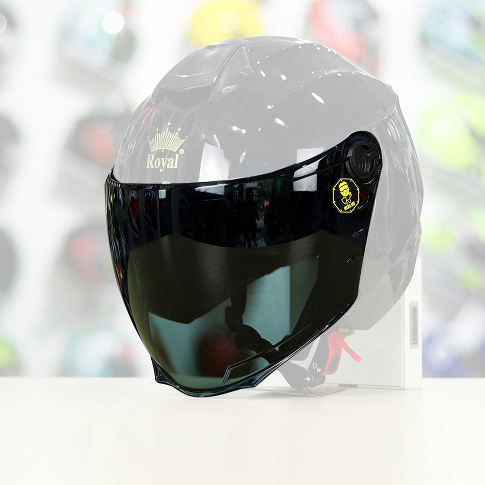 KÍNH ĐEN GẮN MŨ BẢO HIỂM ROYAL XH01, M268 và EGO E3