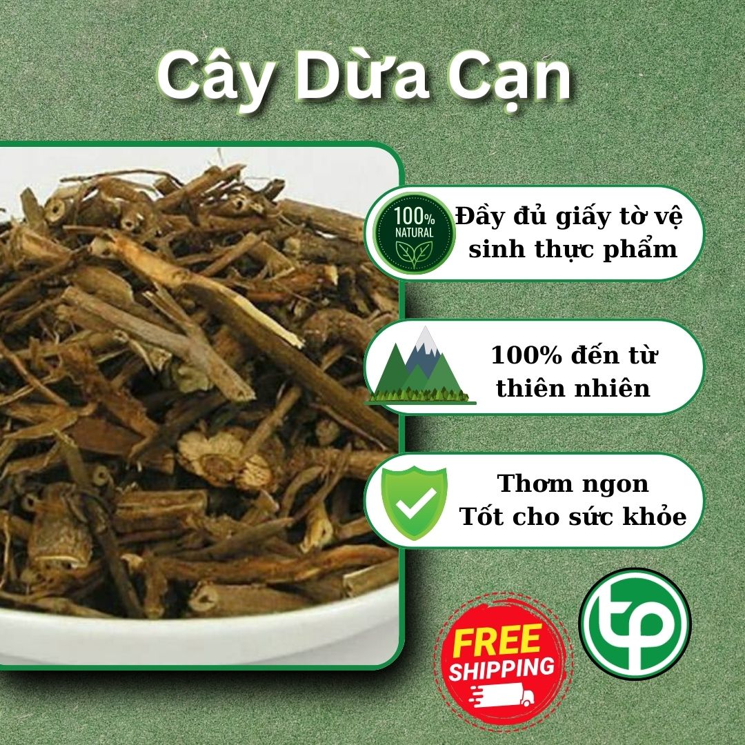 [Túi Lớn Loại 1KG] Cây dừa cạn sấy khô - hàng công ty chất lượng cao - chuyên dùng để pha trà hỗ trợ cải thiện sức khỏe người sử dụng