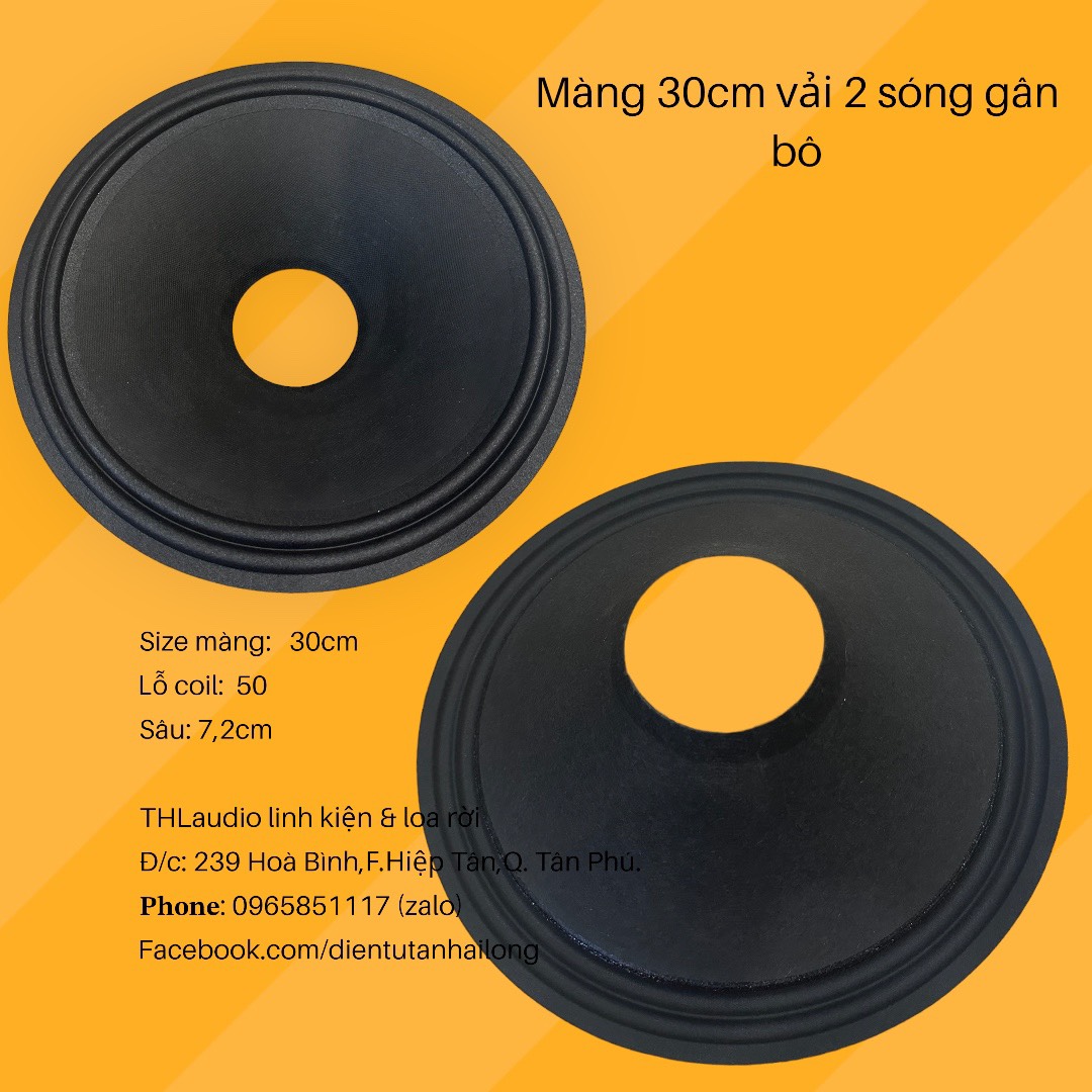 Màng Loa 30cm viền vải