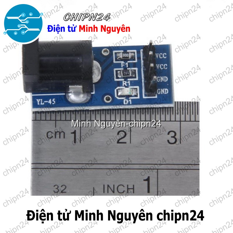 [1 cái] (KG1) Đế chuyển Adapter Jack DC to DIP (PCB chuyển, Mạch chuyển)