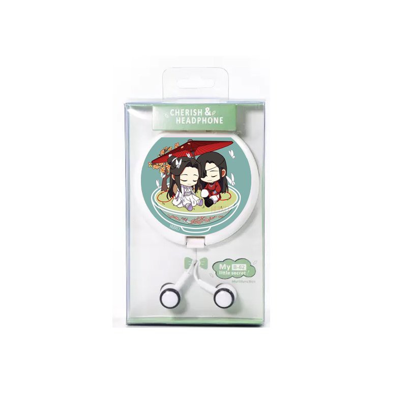 Tai nghe hộp tròn in hình Thiên quan tứ phúc chibi anime