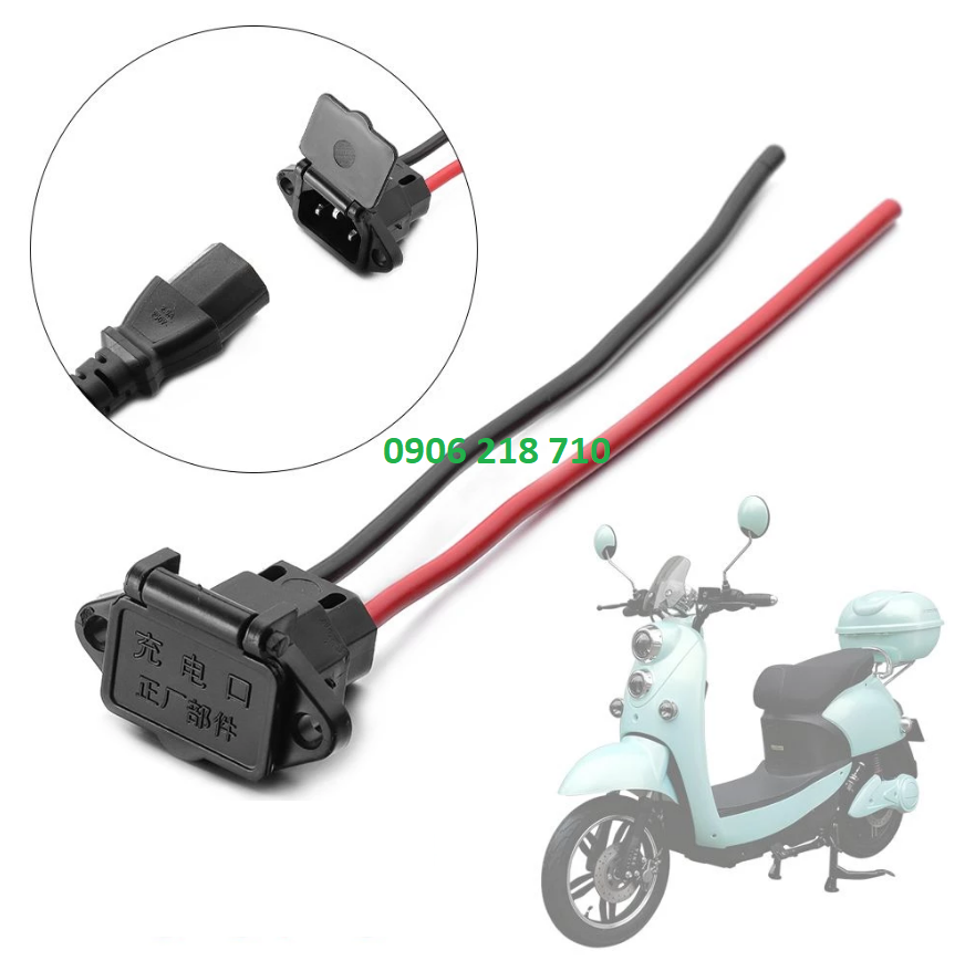 chân sạc xe điện có nắp