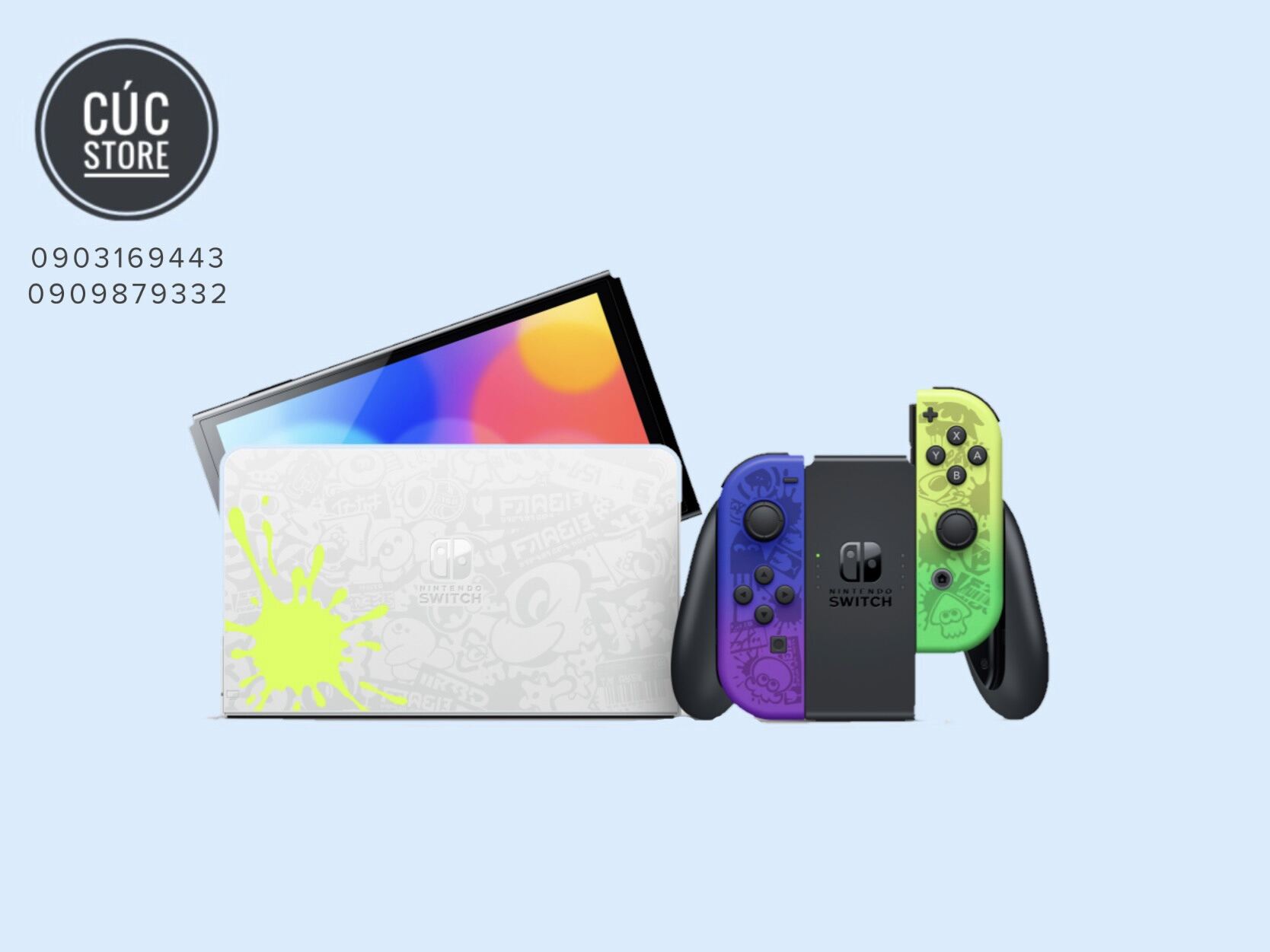Máy Chơi Game Nintendo Switch OLED model - Splatoon 3 Edition