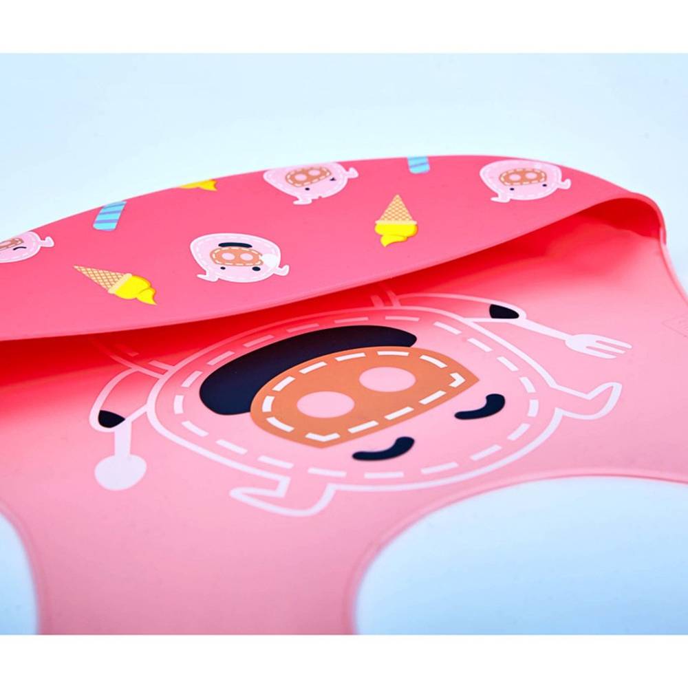 Yếm silicon ăn dặm cổ dán cho bé Marcus & Marcus,  từ 6 tháng - Pokey
