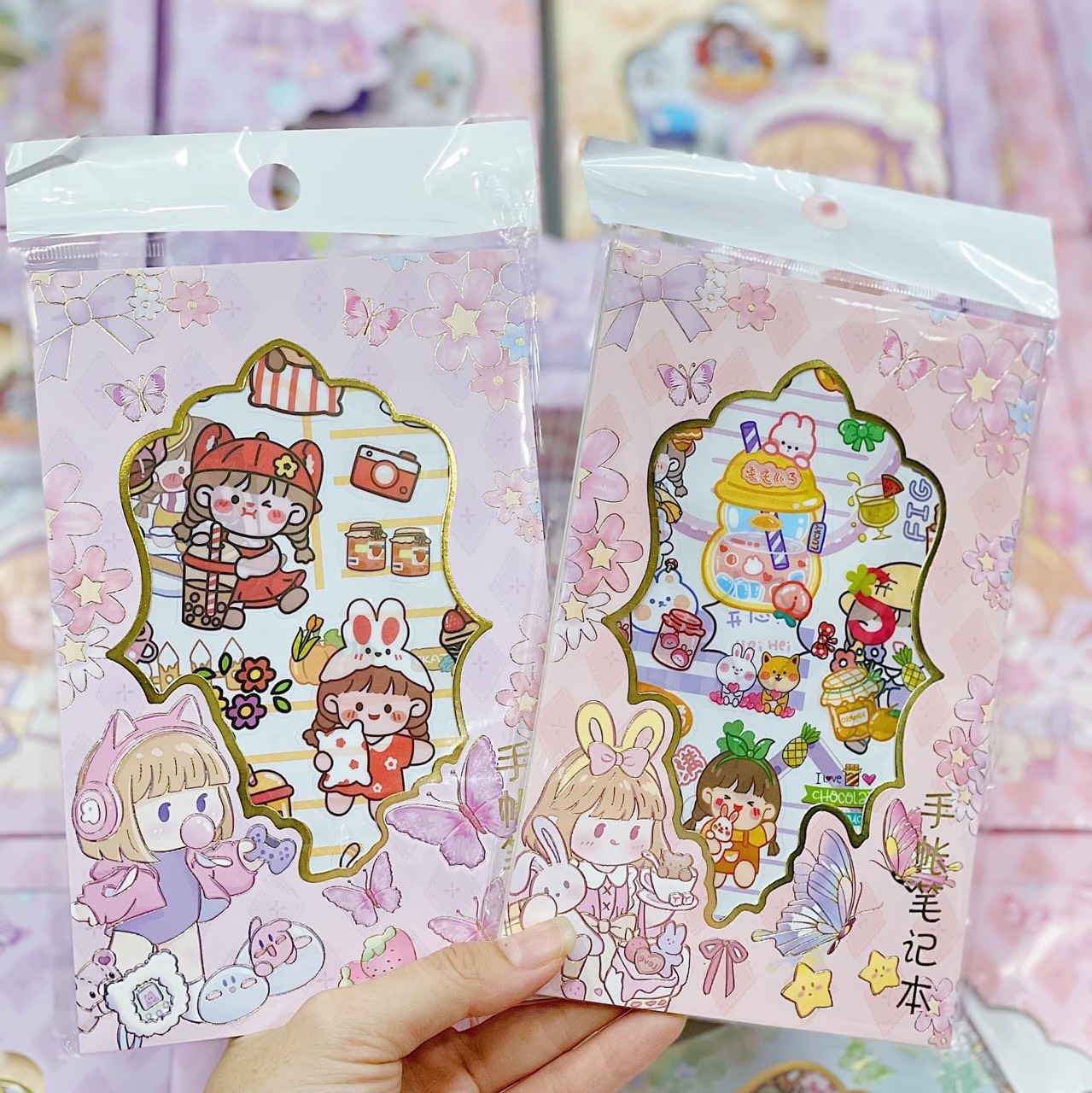 Sổ sticker hình dán hoạt hình dễ thương cho bé