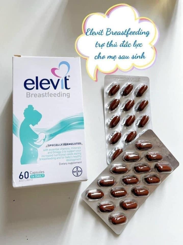 Elevit Bú - Elevit Sau Sinh - Elevit Breastfeeding 60 viên-Úc