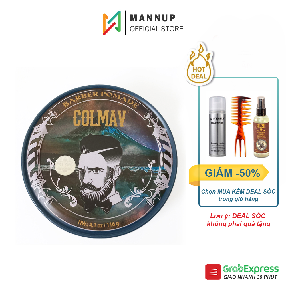 Sáp Vuốt Tóc Colmav Barber Pomade Gốc Dầu 56g 116g - Chính Hãng 100%