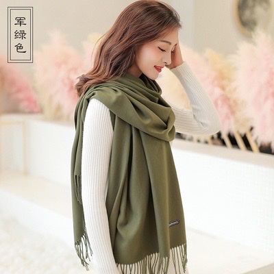Khăn quàng Cashmere phong cách Hàn Quốc