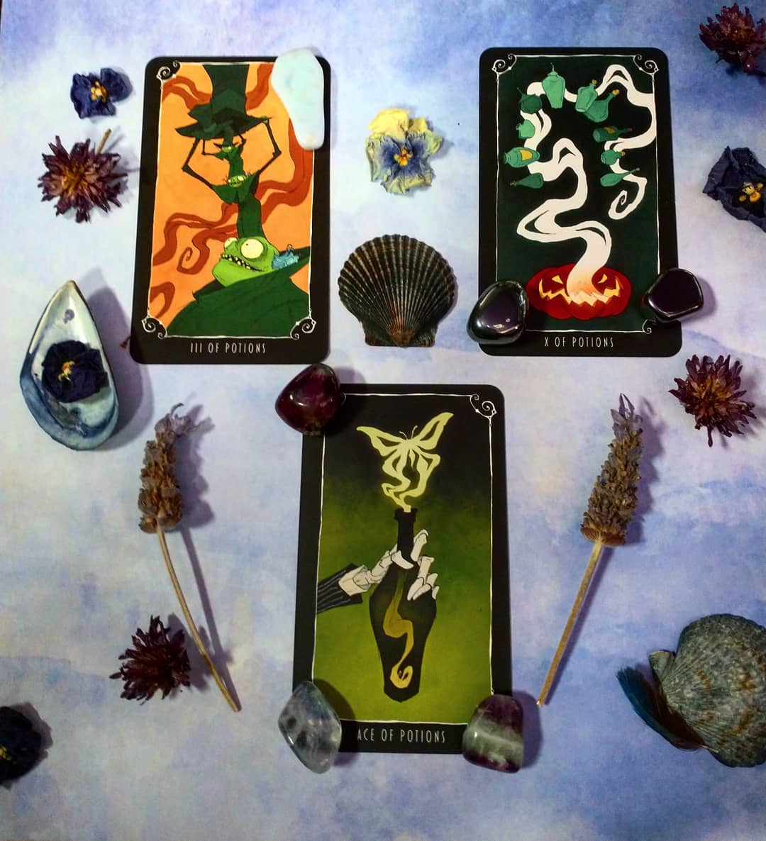 [Size Gốc] Bộ bài The Nightmare before Christmas Tarot