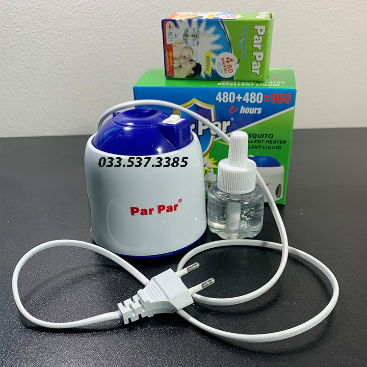Máy xông muỗi, đèn tinh dầu bắt muỗi PARPAR (kèm một lọ tinh dầu cao cấp)
