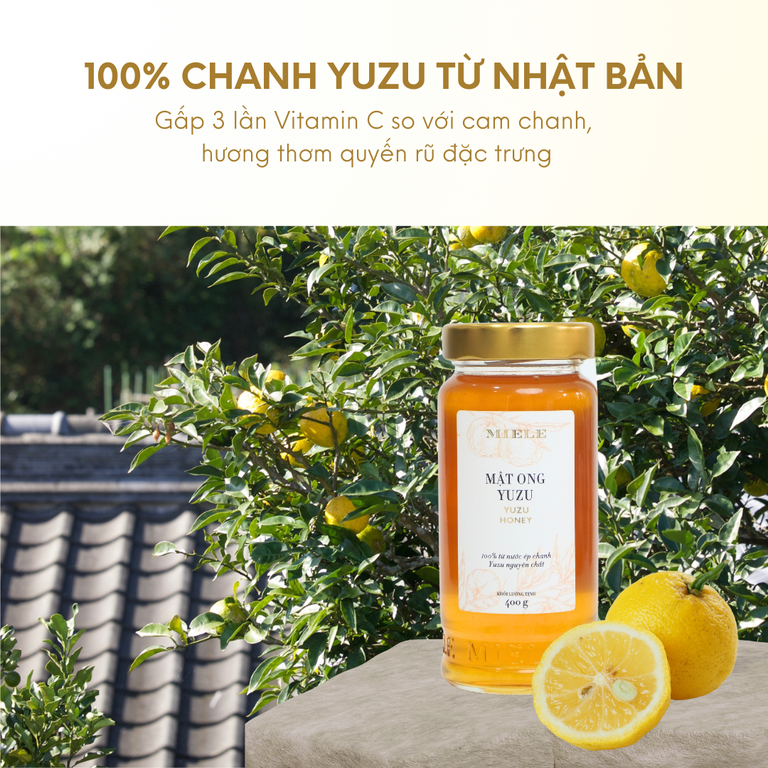 Mật Ong Chanh Yuzu Miele 400g
