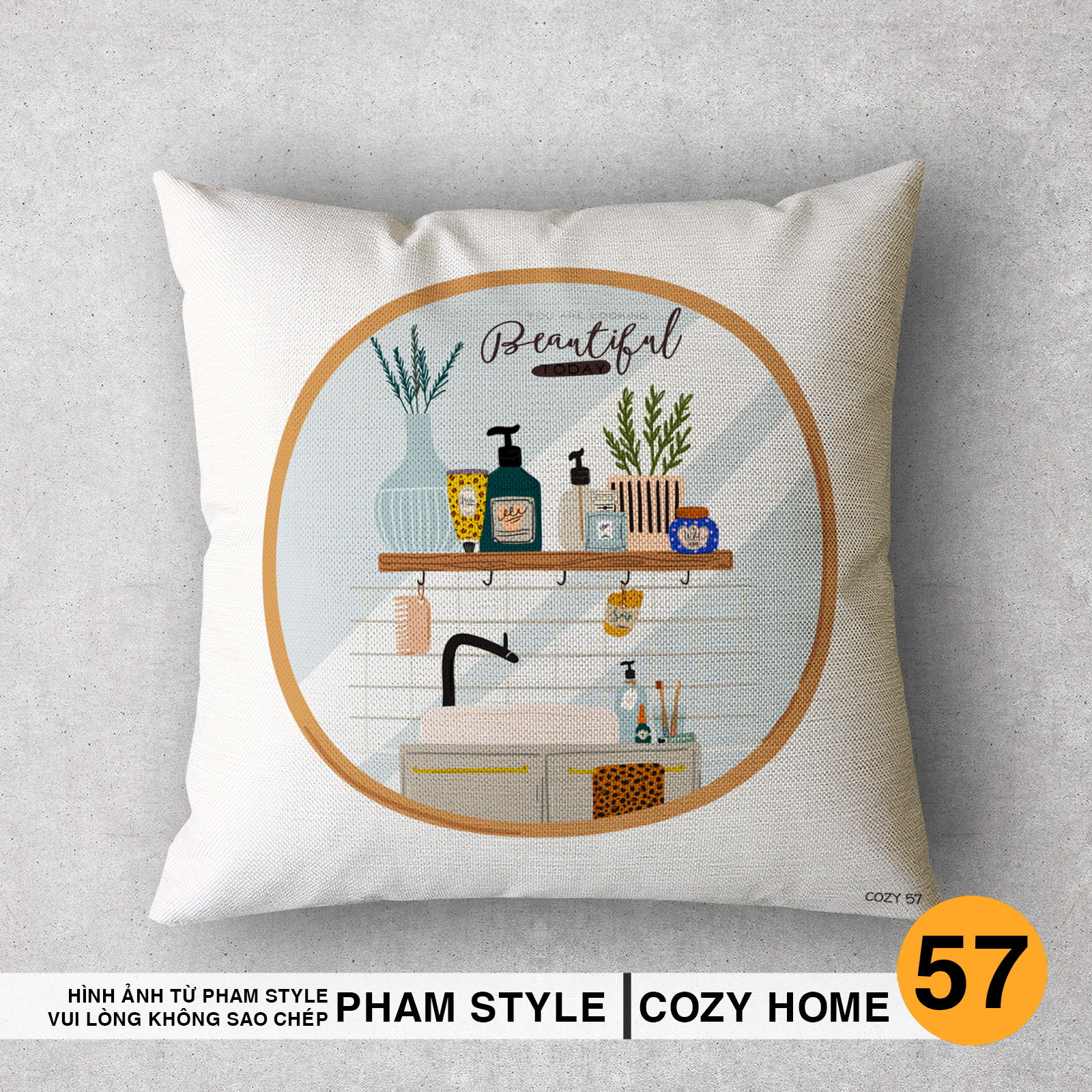 Vỏ Gối Sofa Trang Trí COZY HOME (No41-60) (45x45cm)