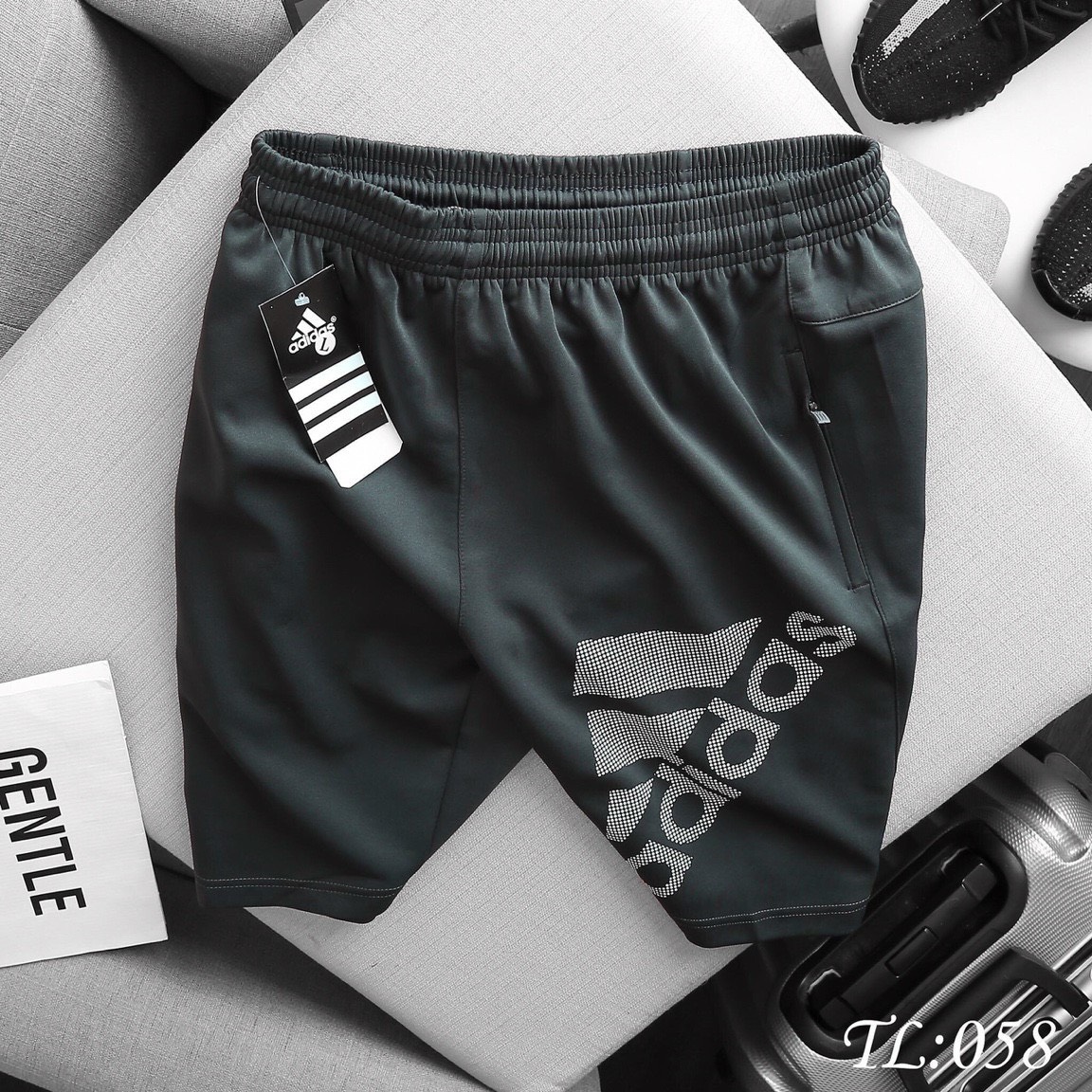 Quần short thể thao nam adidas [FREESHIP] chất poly da
