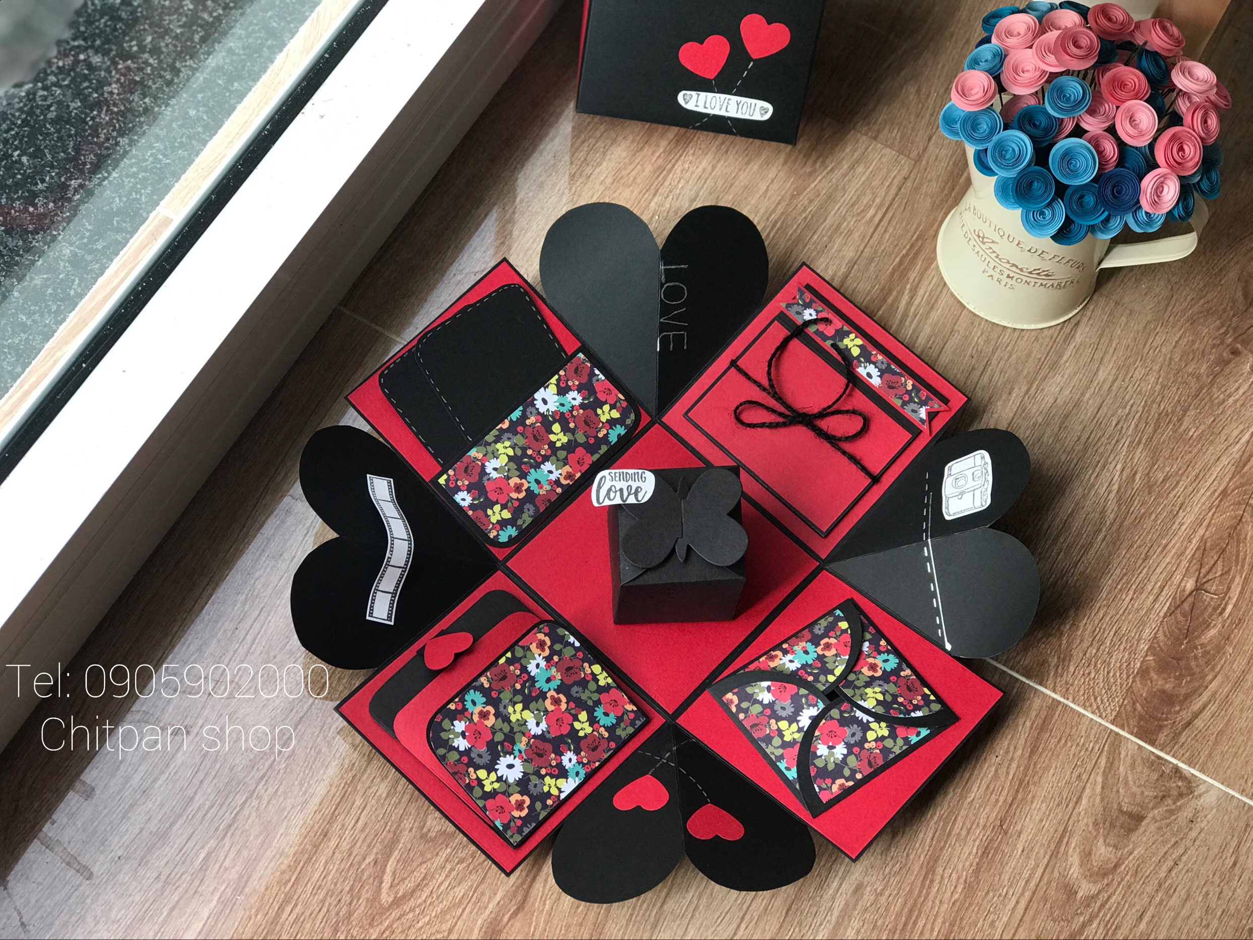 Hộp quà dán ảnh LOVEBOX 10cm