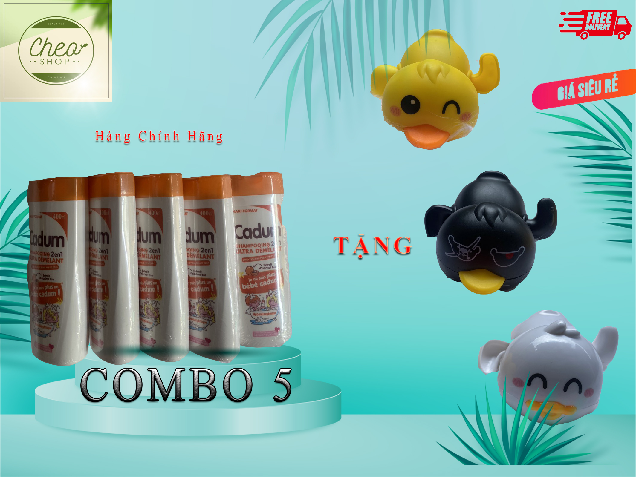 Dầu gội Cadum hương mơ cho bé 400ml