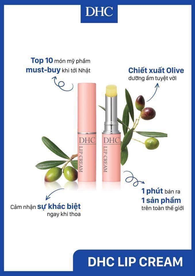 Son Dưỡng Môi DHC Lip Cream 1,5g Nhật Bản