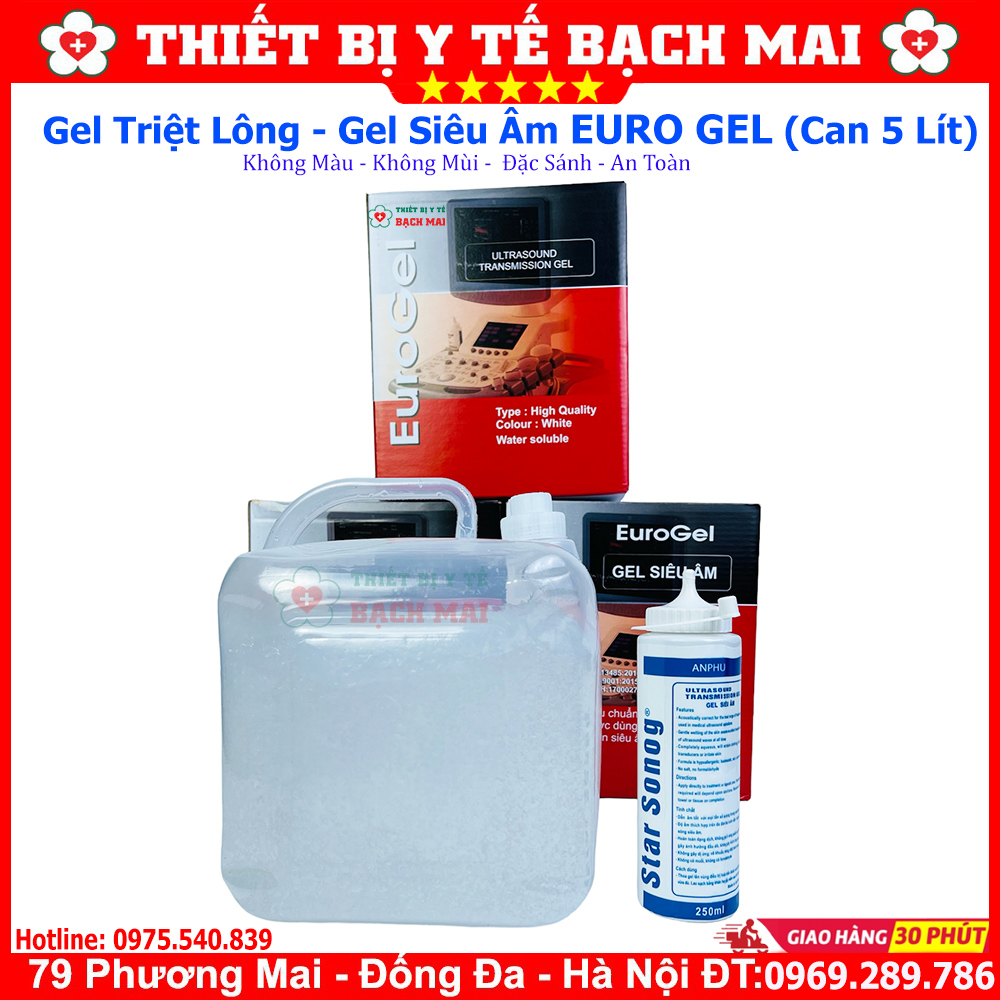 Gel Triệt Lông Euro Gel [Can5 Lít]