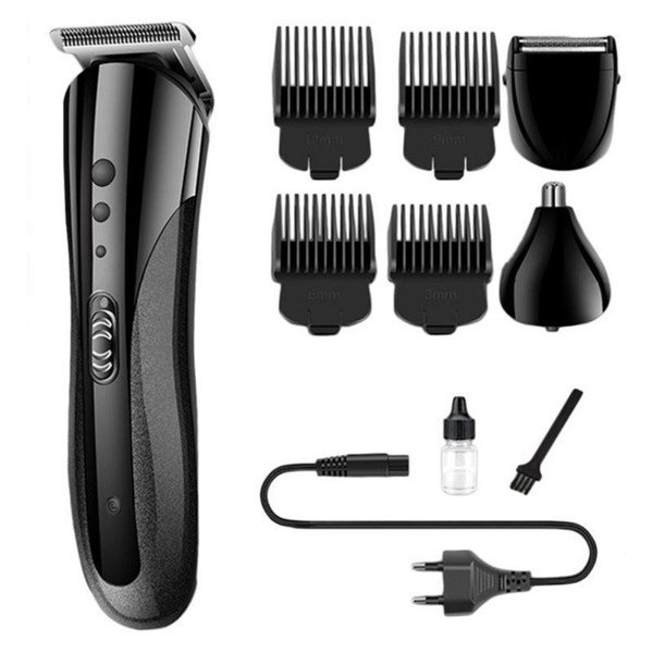 Tông đơ cắt tóc kiêm cạo râu, tỉa lông mũi 3in1 Kemei KM-1407