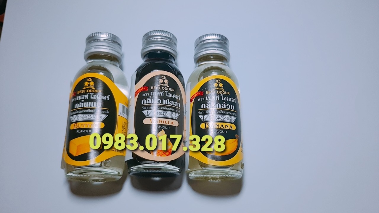 Combo 3 chai hương ( chuối , bơ , vani) best odour thái lan 30ml