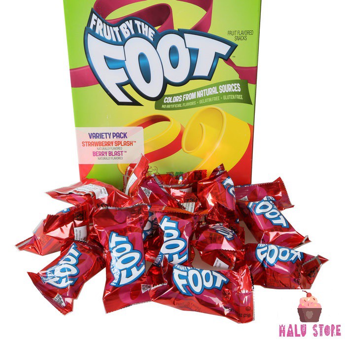 [COMBO 5 cuộn nhỏ]  Kẹo cuộn Foot vị Berry - Mỹ
